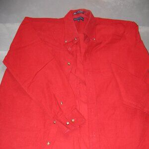 preowned long sleeved mens casual shirt / brand GRANT THOMAS / size medium